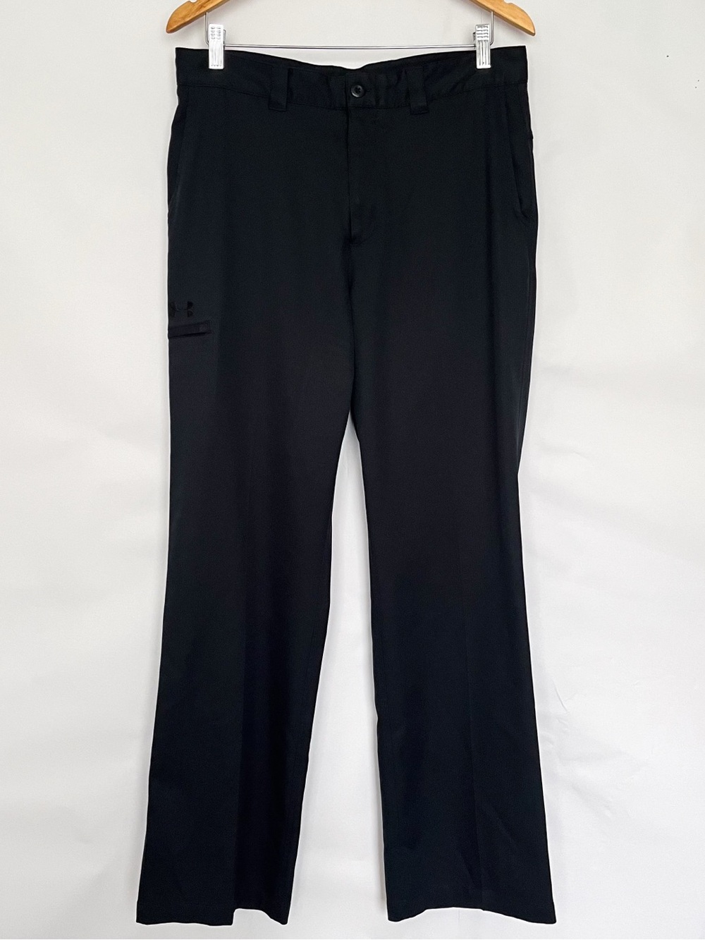 Under Amour Golf Pant Straight Leg Performance Trouser Pant Size 34x32 Black